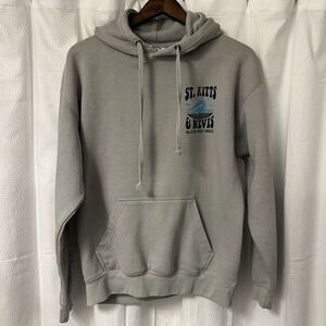 St. Kitts & Nevis British West Indies Hoodie‎ Gray Size Medium West Indies GC